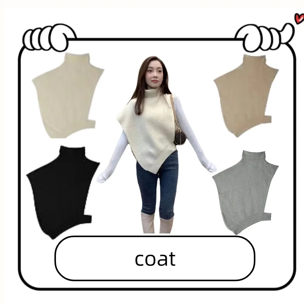 

2025 Autumn Asymmetrical Knit Shawl - Women's Novelty Sweater