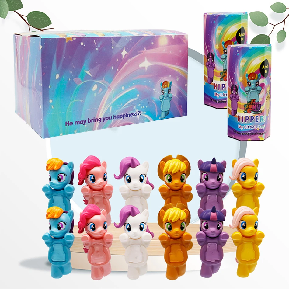 Venta caliente My Little Pony caja ciega serie figuras de Anime adornos muñecas Fans niños regalo de cumpleaños caja ciega aleatoria