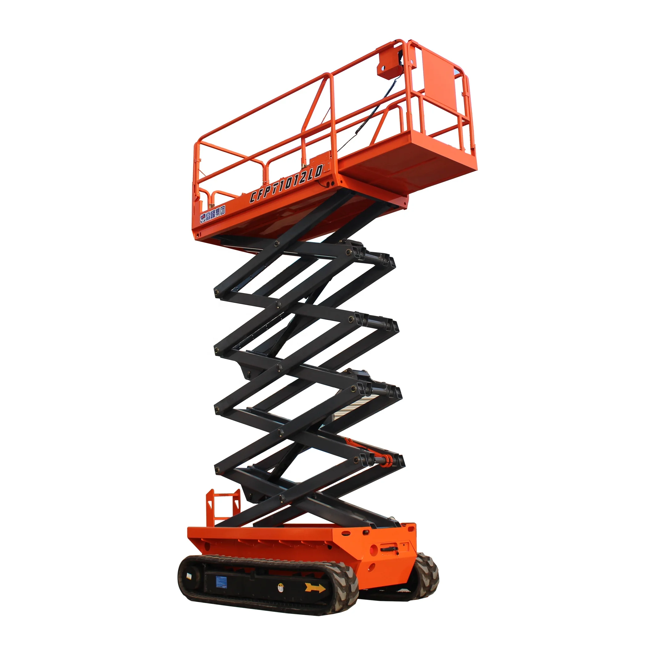 450kg Lift Aerial Work Platform Outdoor Rough Terrain Crawler Scissor Lift Scissor Lift 8m Mobile Electric Scissor Lift Platform