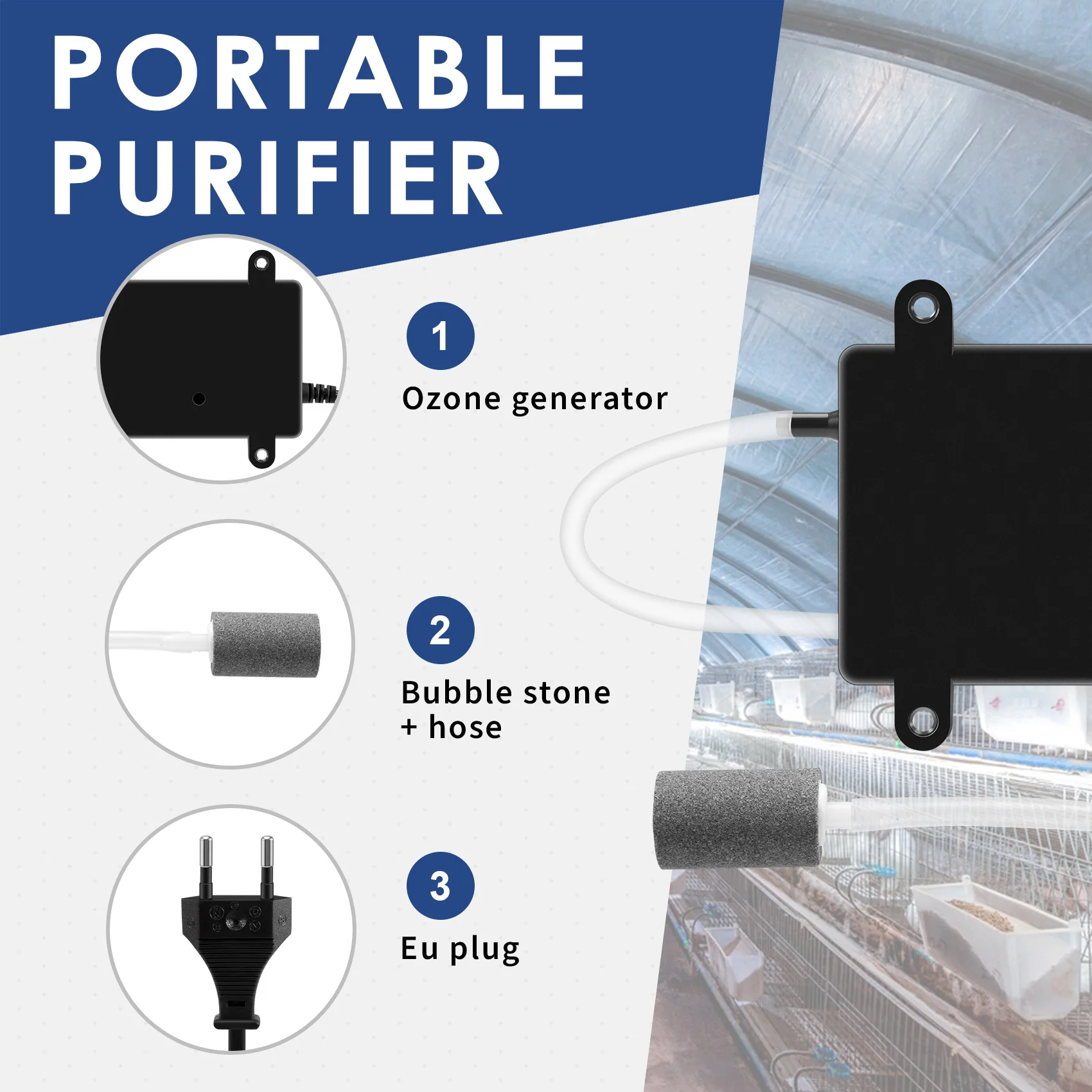 Генератор озона, 1000 мг, озонатор, очиститель воды и воздуха, очиститель для фруктов, овощей, аквариума, вилка европейского стандарта, хит продаж
