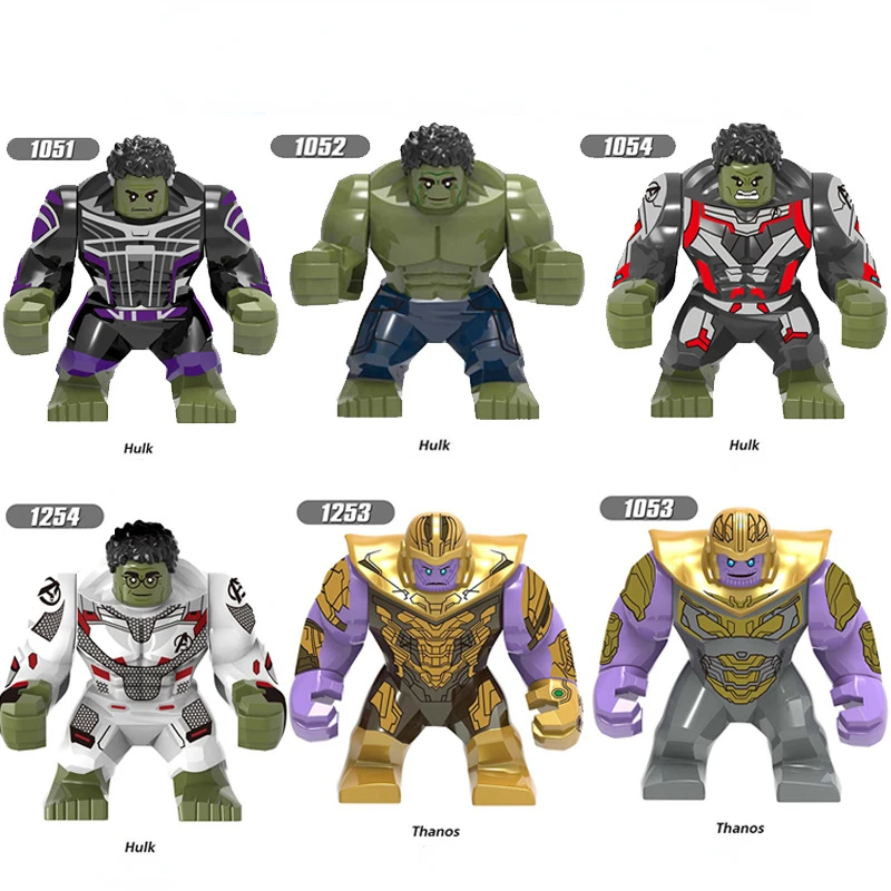 Marvel Action Figure Mini Building Block Avengers Super Hero Hulk Annihilation Assembly Building Block Boy Toy Children's Gift