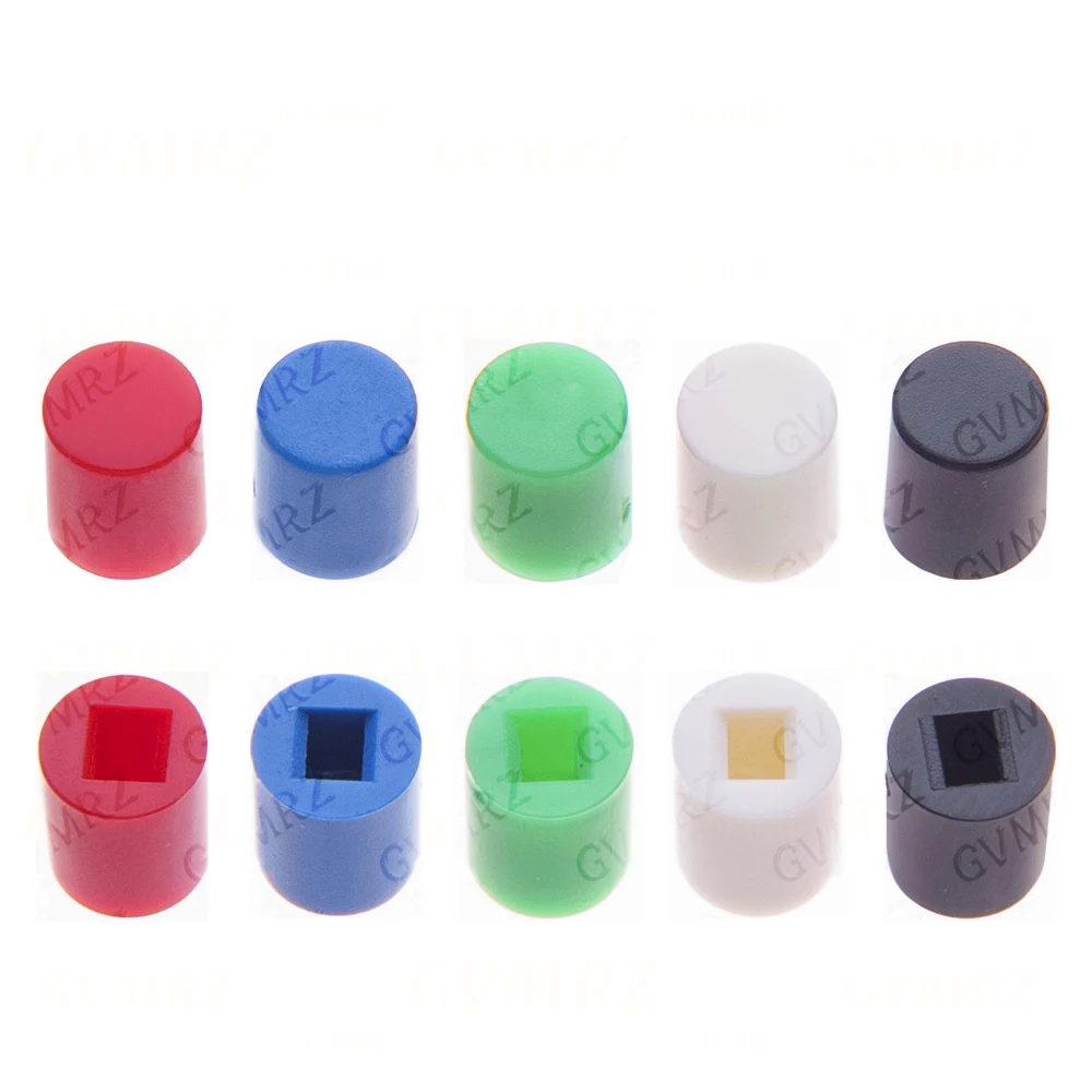 10PCS 8.5*8.5mm 6 Pin Button Switches For 5.8*5.8 7*7 8*8  Cylindrical cap Self Locking Push Tactile Power Micro Switch Kit - view 5
