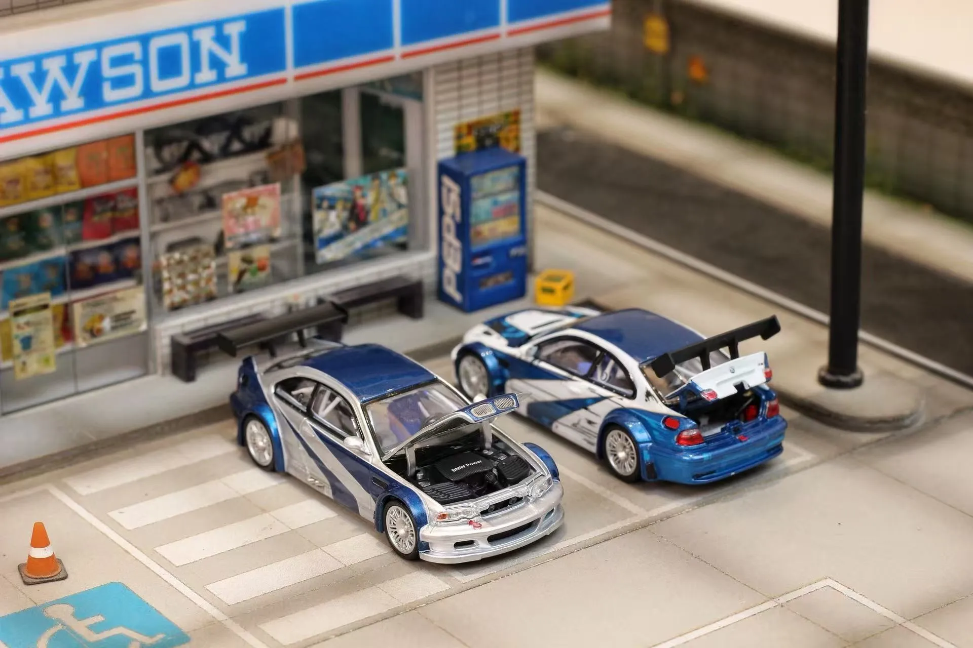 Diecast Ghost Player x SW 1:64 Scale BMW M3 GTR E46 Alloy Car Model