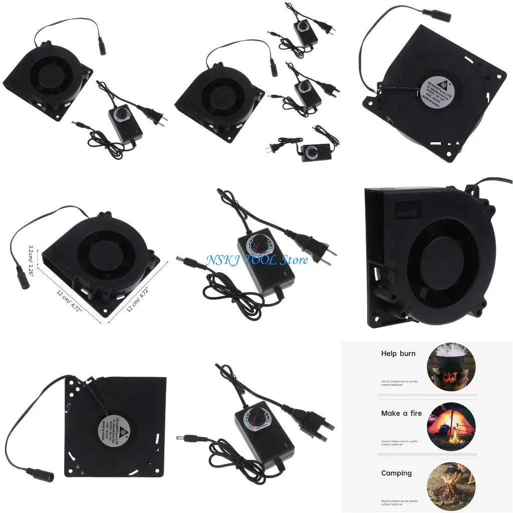 

L8RC Огненной станок для приготовления приготовления древесного угля с регулированием скорости воздуховода адаптер питания