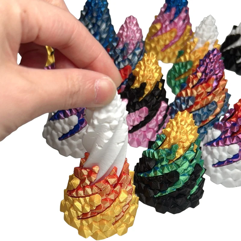 Three Layer Spiral Cone Impossible Stone Passthrough Fidget Helix Rotating Pressure Reducing Toy Pyramid Ornaments 3D Printed