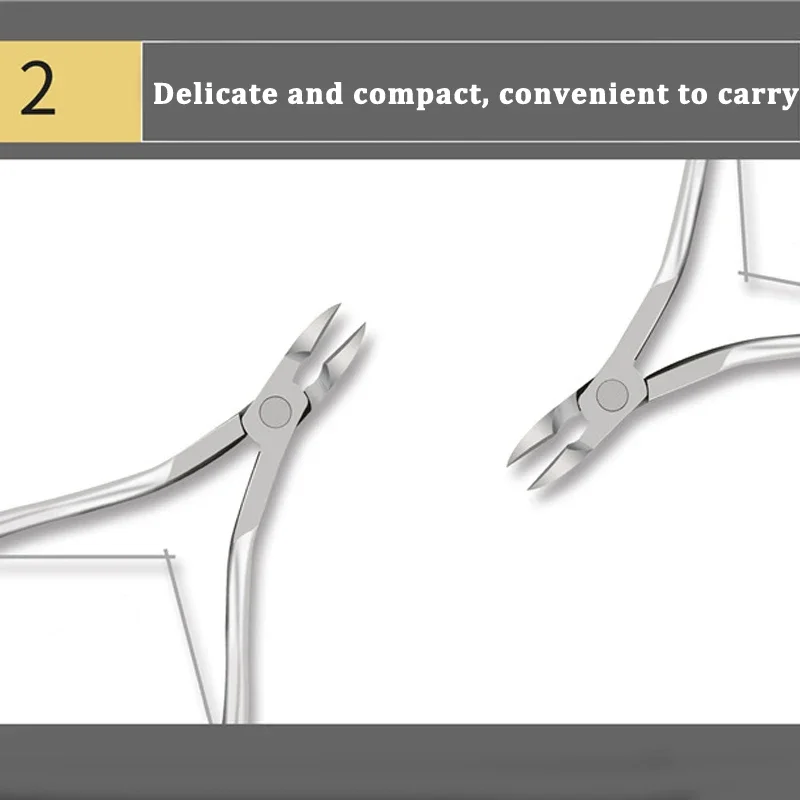 1/5 Pcs Toenail Fingernail Cuticle Nippper Professional Nail Clipper Manicure Cutter Scissoris Stainless Steel  Trimmer Tools