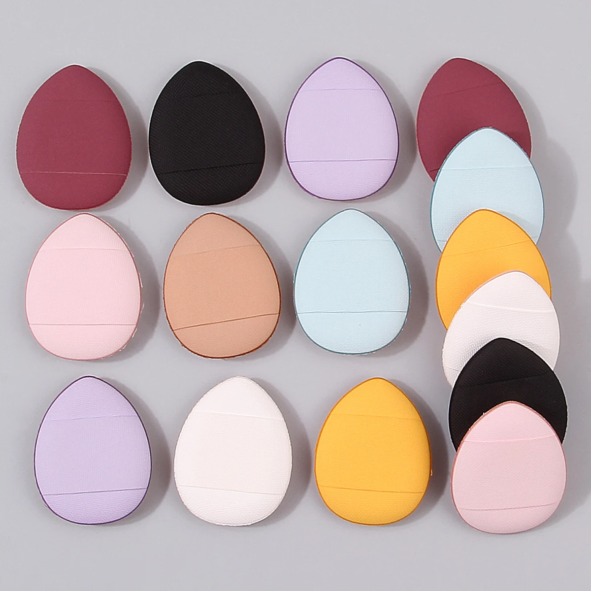 15 STKS Draagbare kleur mengen make-up poederdons, zachte luchtkussen duim concealer poederdons, geen poeder steken make-up tool