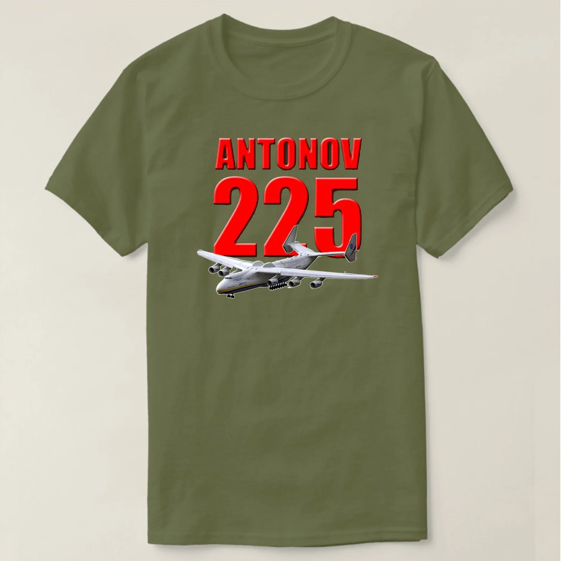 Ukraine Antonov An 225 “Mriya” Transport Aircraft Premium Tshirt. High-quality Cotton Short Sleeve O-Neck Mens T Shirt New S-3XL