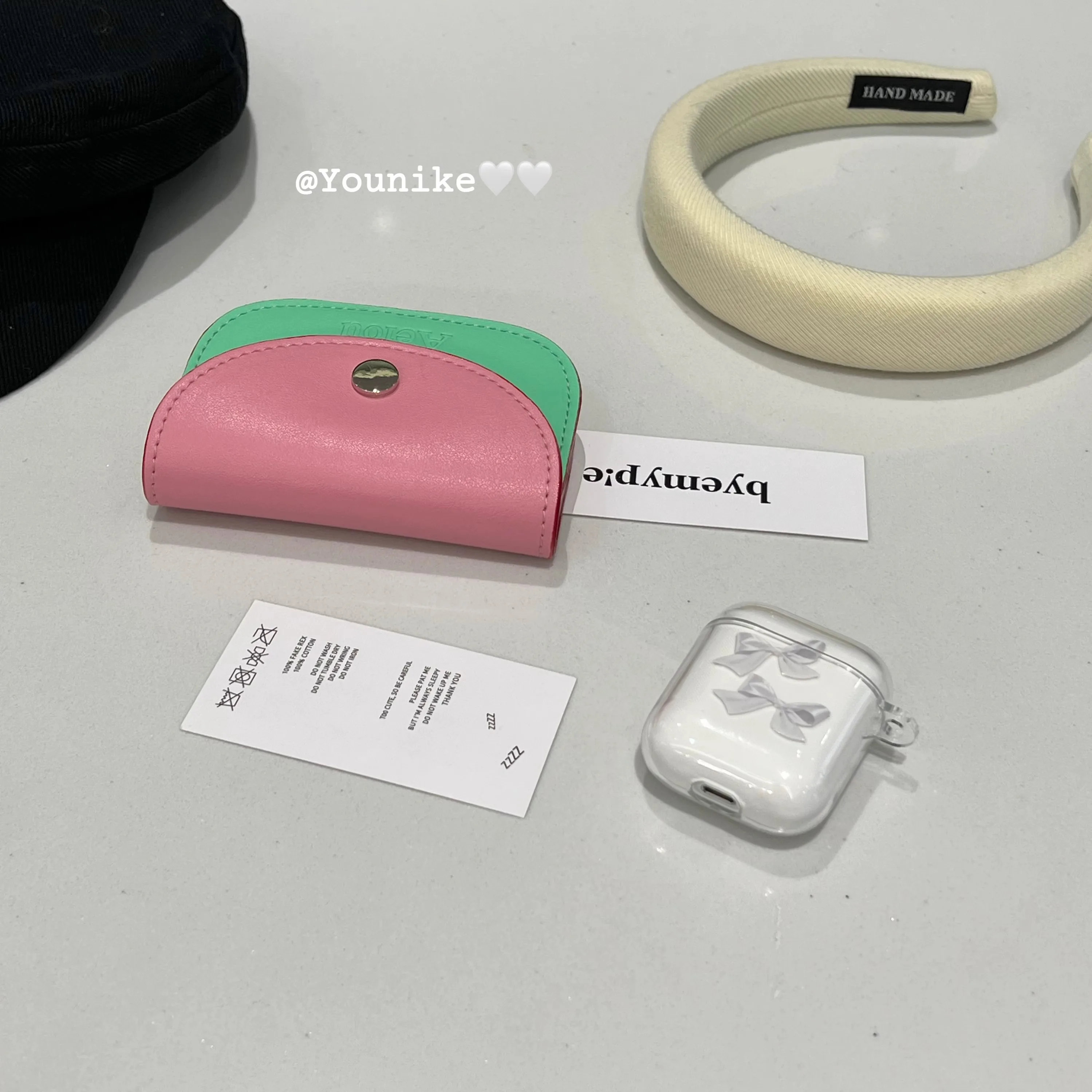 INS Korea милый прозрачный чехол с бантом для AirPods 3 Pro 2 1, наушники, стильный мягкий силиконовый защитный чехол