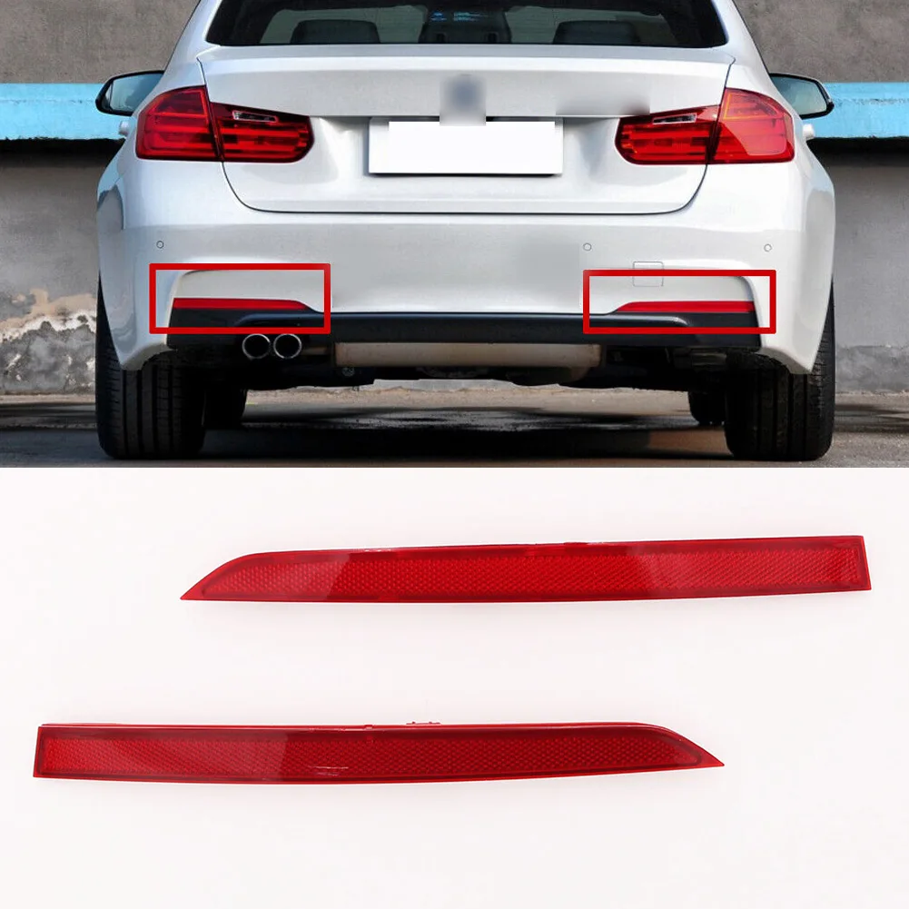 Rear Bumper Bar Reflectors Light For BMW 3-Series F30 F31 M Sport 12-17 OEM:63147847165 63147847166 BM1184103