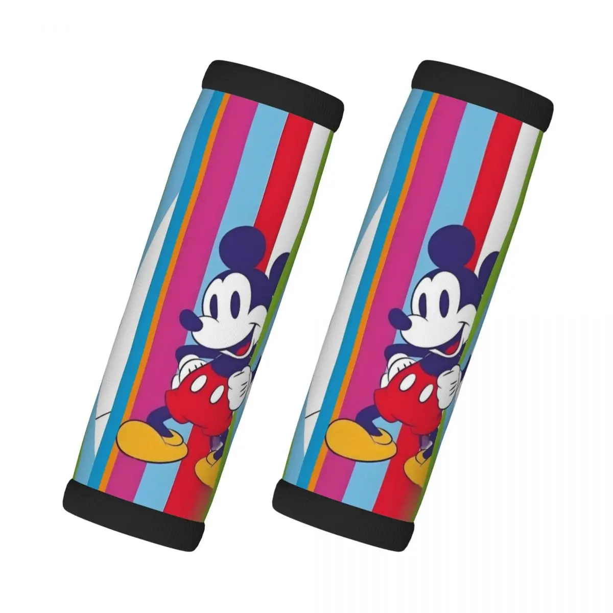 

Custom Mickey Mouse 2 Pcs Luggage Handle Wrap Soft Grip Handle Cover Comfortable Cartoon Neoprene Suitcase Identifier Travel
