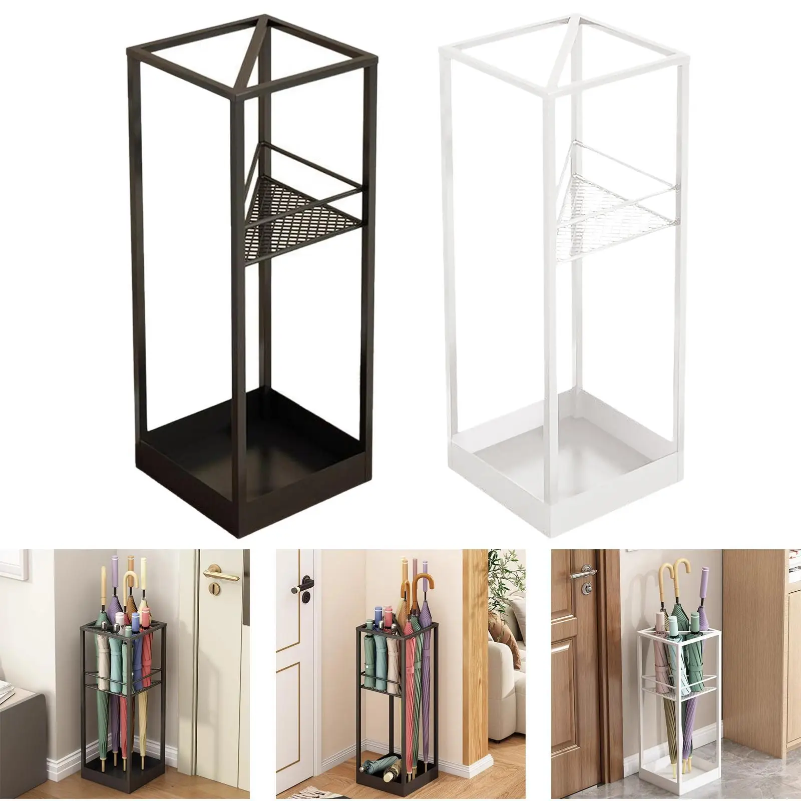 

Umbrella Stand Storage Bucket Cane Holder Portable Umbrella Organizer Umbrella Holder Umbrella Rack for Office Stable Hotel Home