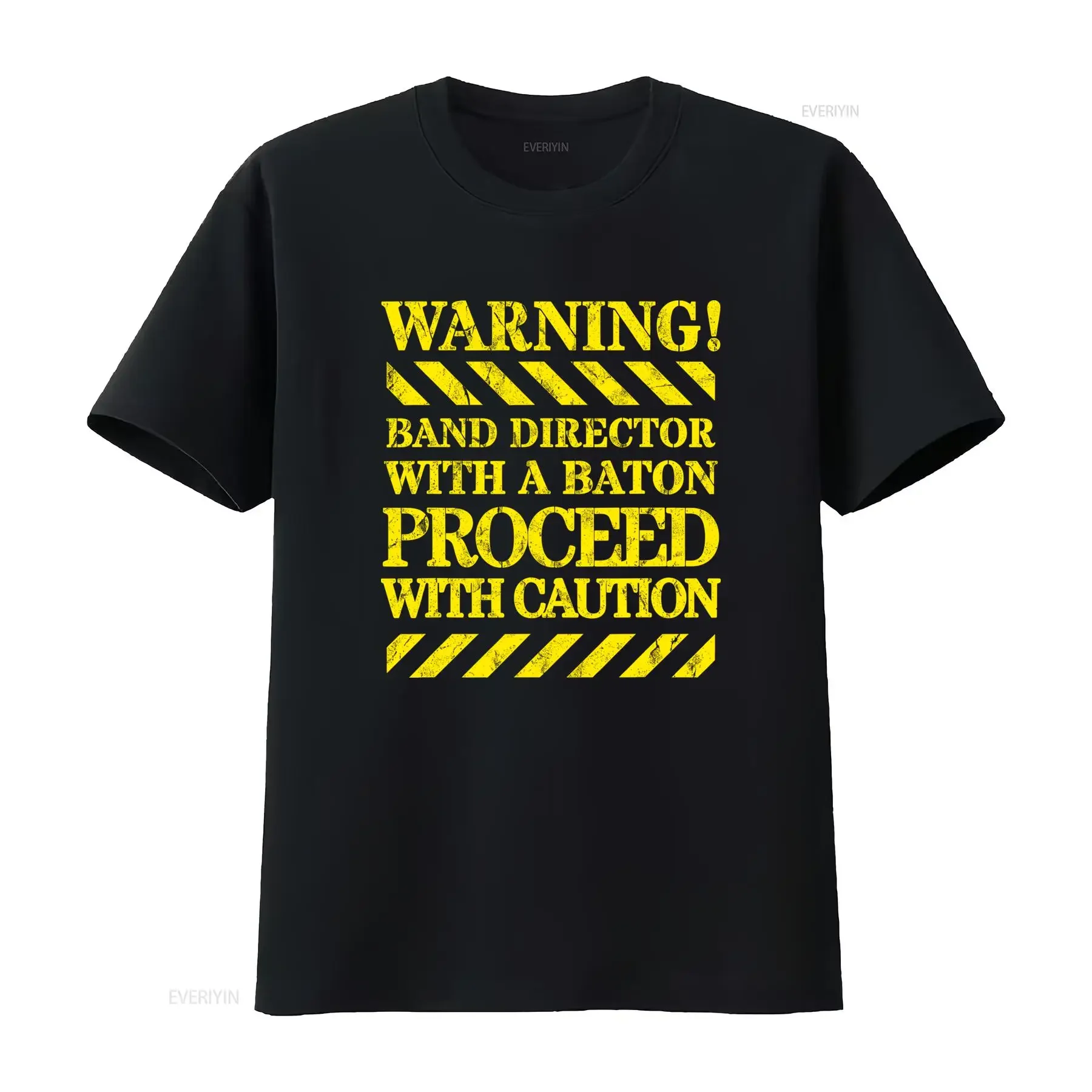 Funny Music Band Director Warning Slogan Print Casual T Shirt vintage Washed Versatile Unisex fashion Top For Everyday Wear