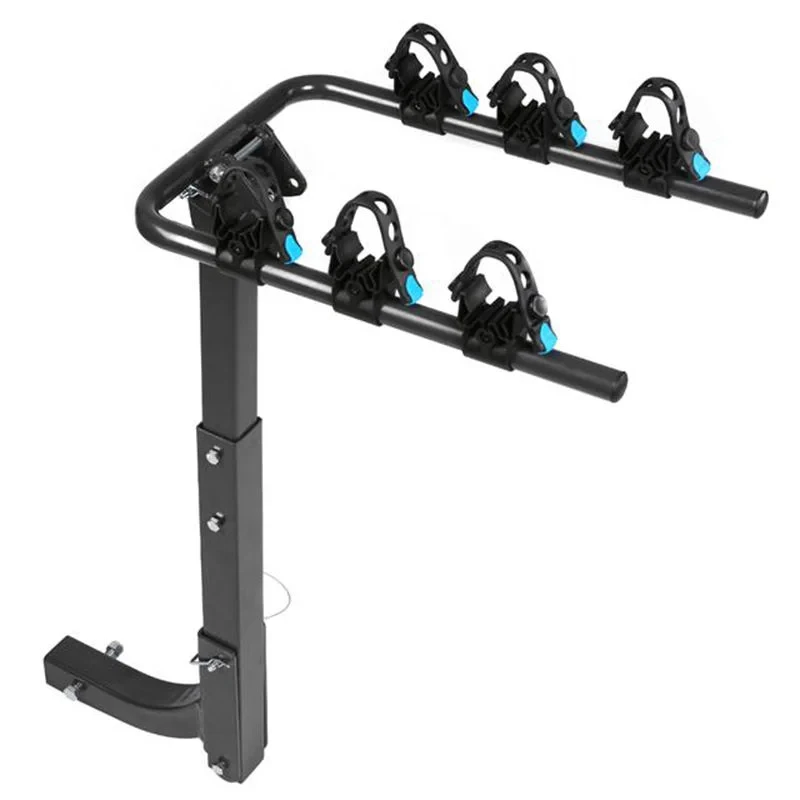 

Car Bicycle Bracket Mount Car Other Exterior Accessory Rack Folding Vertical 3 Bicycle Hook Rear Rack with 2 Receiver
