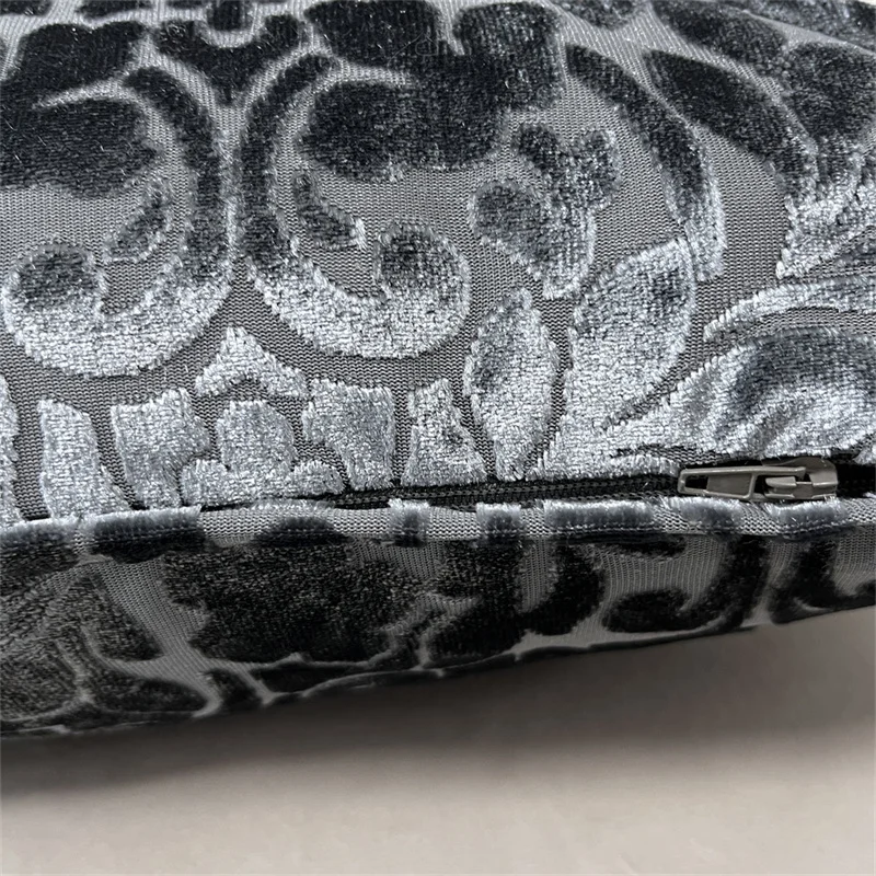 High Quality Luxury Modern Velvet Jacquard Cushion Cover Sofa Throw Pillowcase Seat Cushion Cover Home from Factory