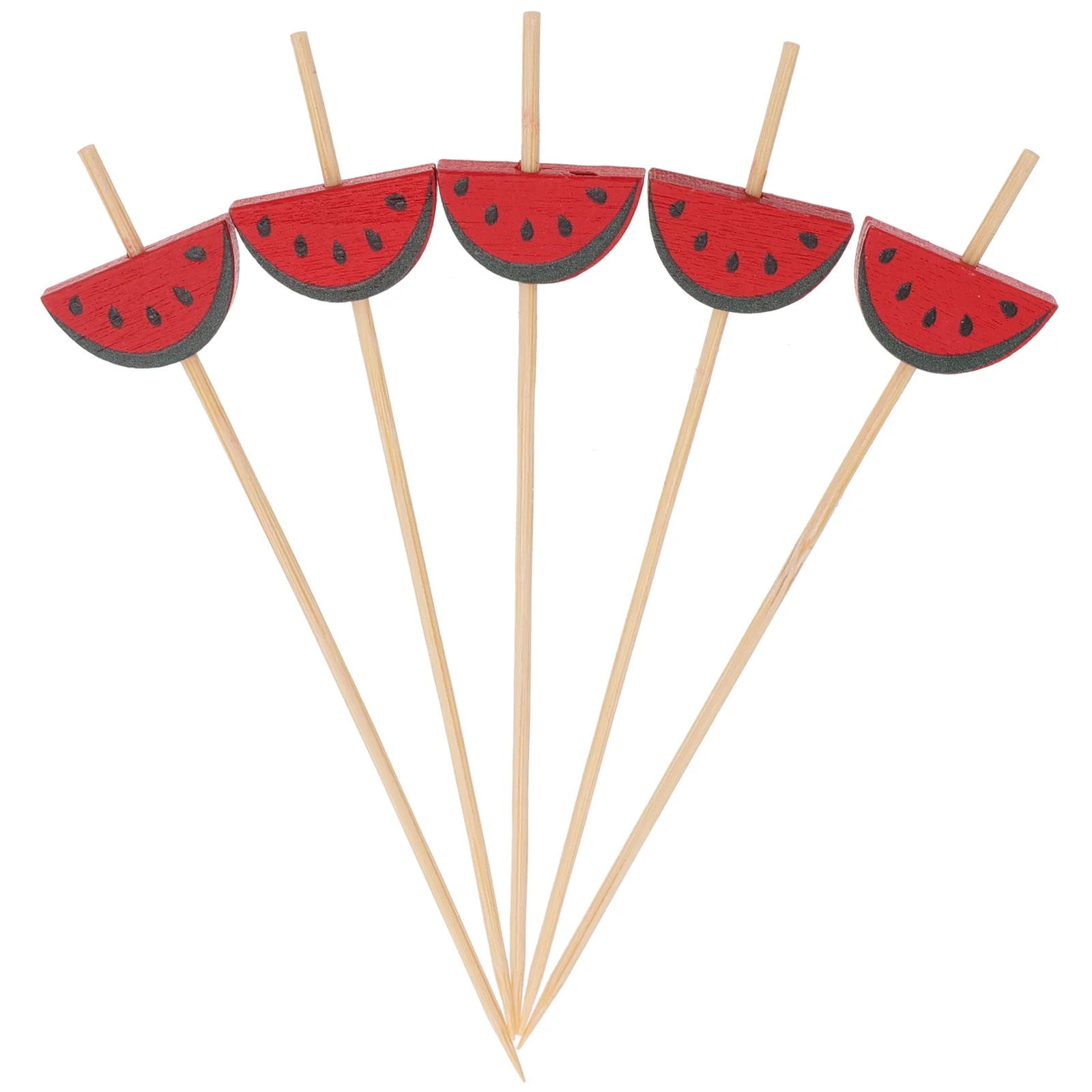 

100 Pcs Bamboo Cocktail Sticks Charcuterie Topper Picks for Fruit Cake Party Supplies Food Decorations Barbecue
