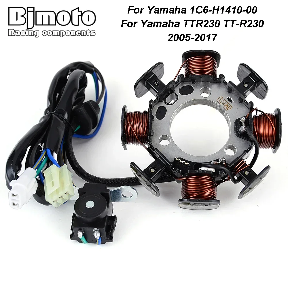 

Generator Stator Coil For Yamaha TTR230 TT-R230 2005-2013 2014 2015 2016 2017 1C6-H1410-00