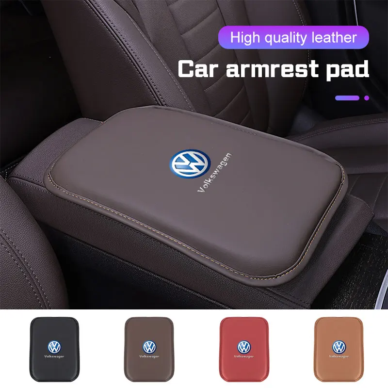 

Hub Caps Keyring,Car Center Console Armrest Box Mat Leather Cushion Protector Cover For VW Volkswagen Golf 7 8 MK8 ID.3 4 6 Polo