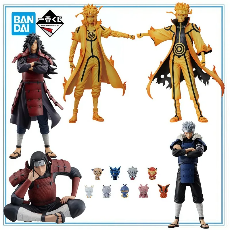 BANDAI в наличии, натуральная НАРУТО Ичиiban KUJI Minato Senju Hashirama Senju Tobirama UchihaMadara, аниме, мультяшная модель, украшение