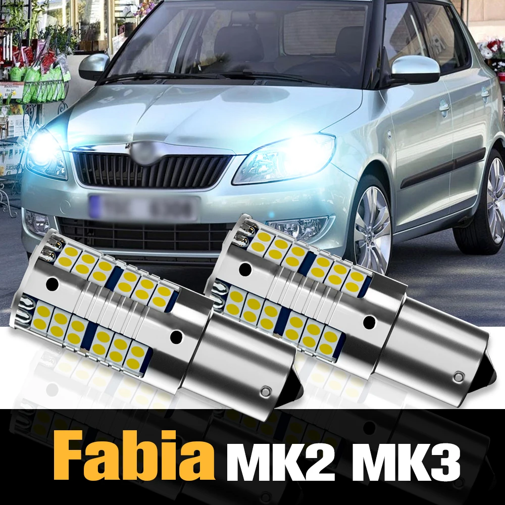 

2pcs Canbus LED Daytime Running Light DRL Accessories For Skoda Fabia 2 MK2 3 MK3 2011 2012 2013 2014 2015 2016 2017 2018 2019