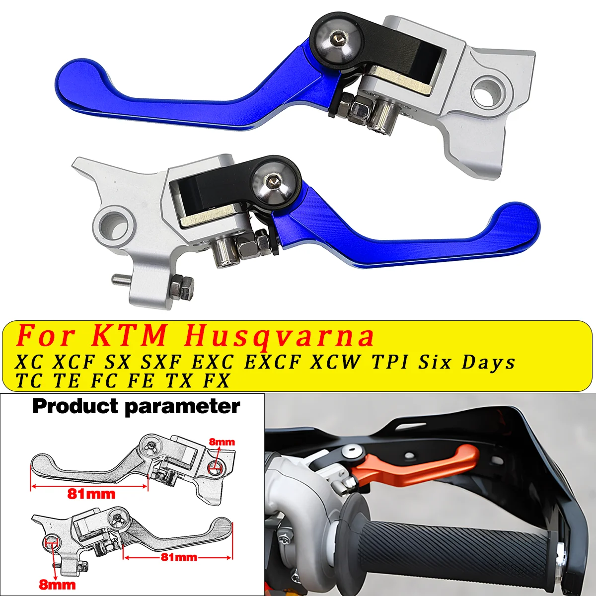 

Universal Motorcycle 2023 CNC Brake Clutch Handle For SX SXF XC XCF XCW EXC EXCF Husqvarna TE FE FC GAS GAS EX EXF MC MCF EC ECF