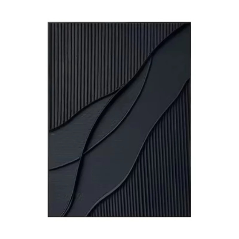 

3D frame abstract sculpture relief painting simple handmade sand texture medium painting
