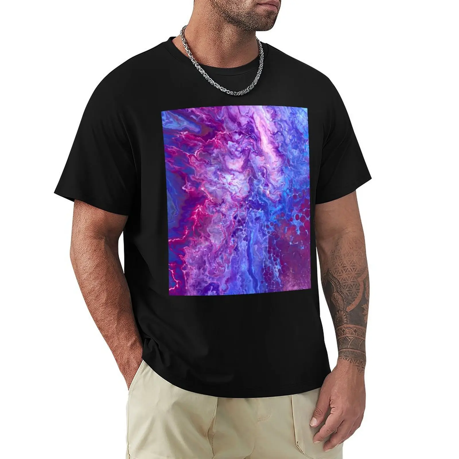 

Striking Storm - Acrylic Pour T-Shirt T-shirts man man t shirt funny t shirts men