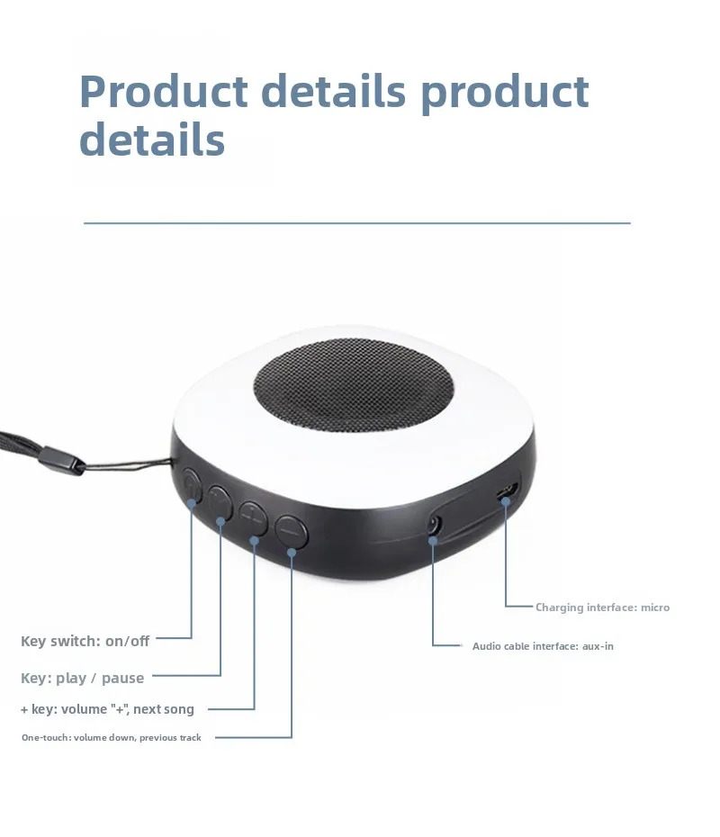 

Портативная беспроводная Bluetooth-колонка с RGB-подсветкой для улицы