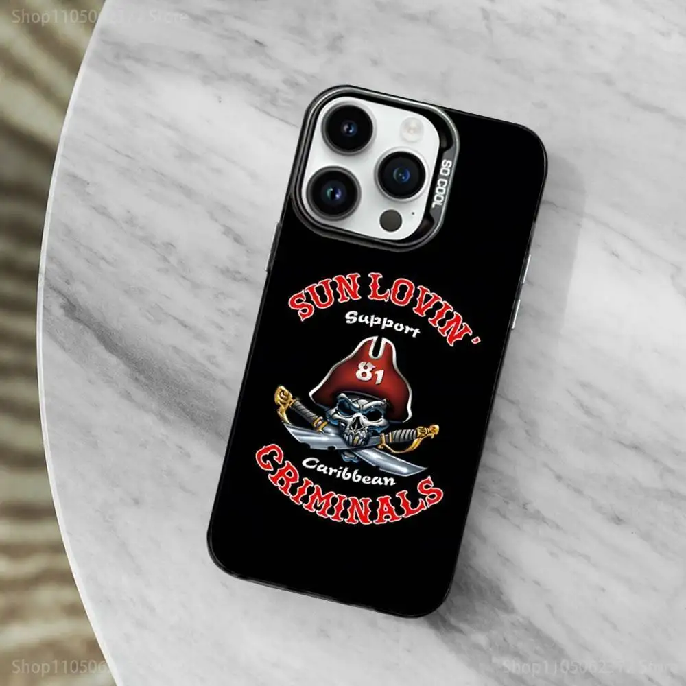 حافظة هاتف Hells Angels Moto-81 رائعة لهاتف iPhone 11,12,13,16,14,15, Mini, Pro,XS,MAX غطاء أسود غير لامع مقاوم للصدمات #2