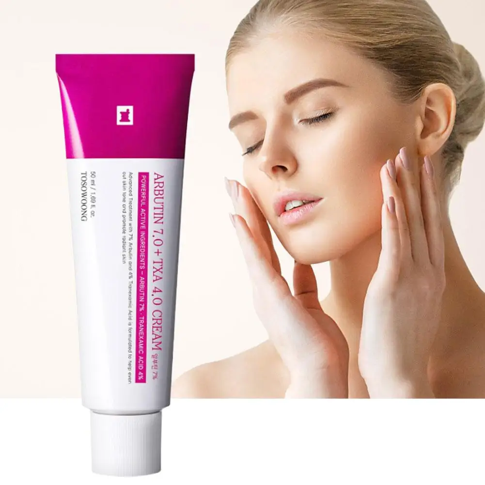 Arbutin TXA Brightening Face Cream, Arbutin 7.0 & Tranexamic Acid 4.0 Deep Moisturizing Antioxidant Cream for Even Skin Tone