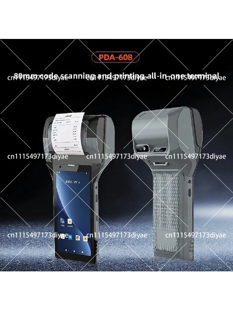 80mm Thermal Receipt Printer and Scanner Handheld Label Maker for Retail Warehouse Logistics