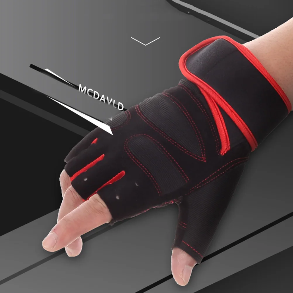 

1 Pair Fitness Gloves Anti-Slip Breathable Weight Lifting Wrist Wrap Gym Training Workout Gloves For Bodybuilding Strength