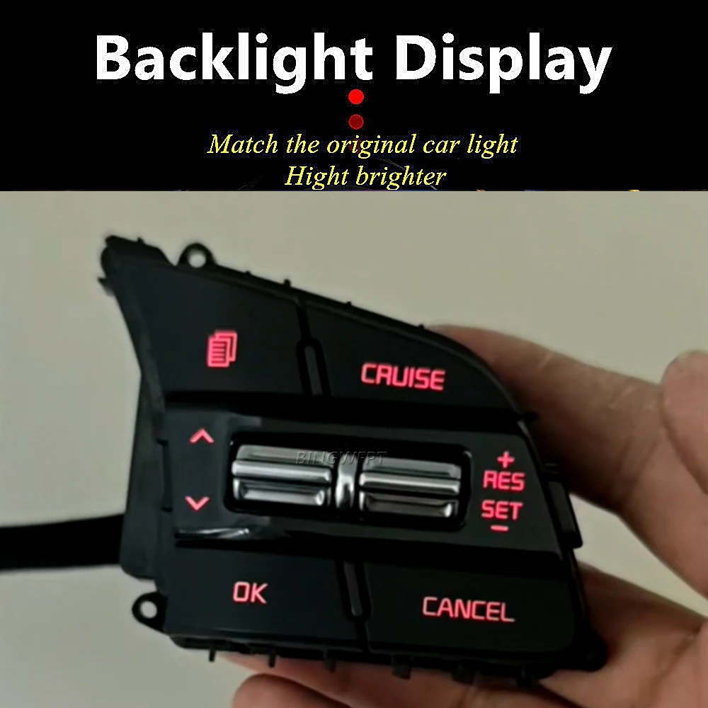 Car Steering Wheel Button Control Volume Sound Switch for KIA CERATO K3 2019 2020 2021 2022 2023