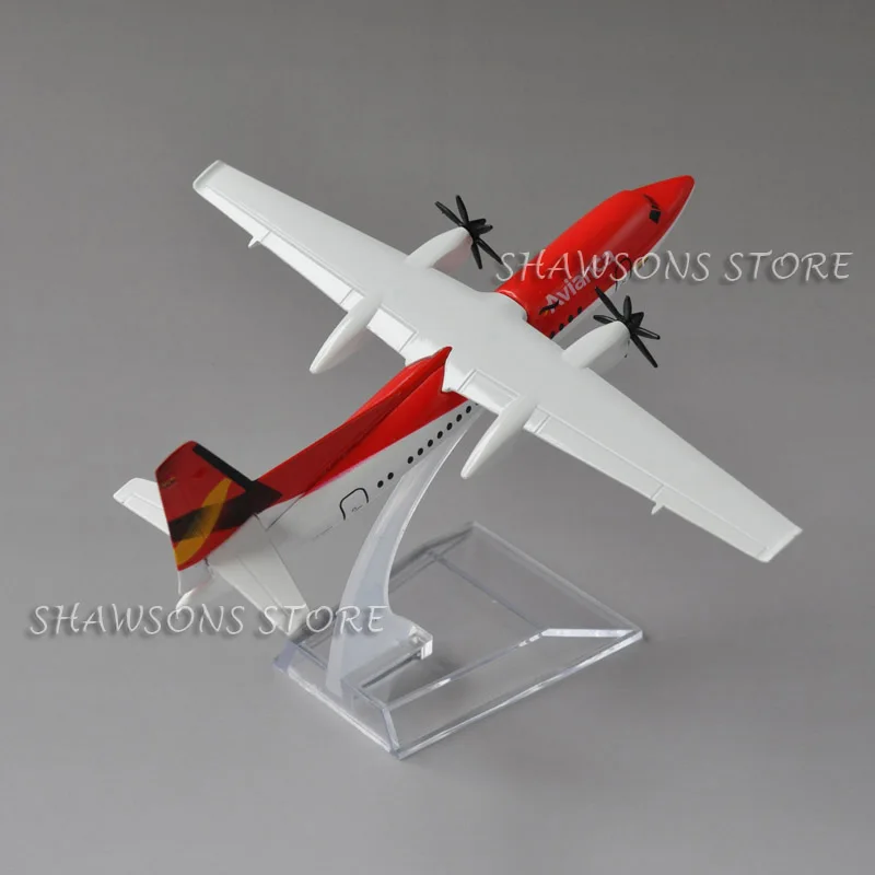 1:200 Scale Diecast Metal Plane Model Toys Fokker F50 Avianca Airliner 16cm Miniature Replica