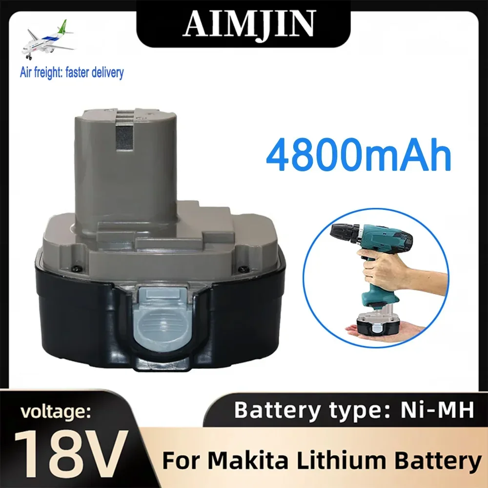 For MAKITA  18V 4800mAH Ni-MH Rechargeable Tools Battery 1822 192826-5 192827-3 PA18