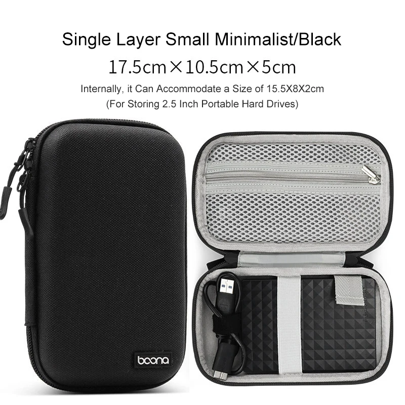 UTHAI الجلود إيفا صندوق تخزين رقمي المحمولة هارد شل أداة رقمية حقيبة التخزين سماعة صندوق شاحن كابل بيانات USB U75