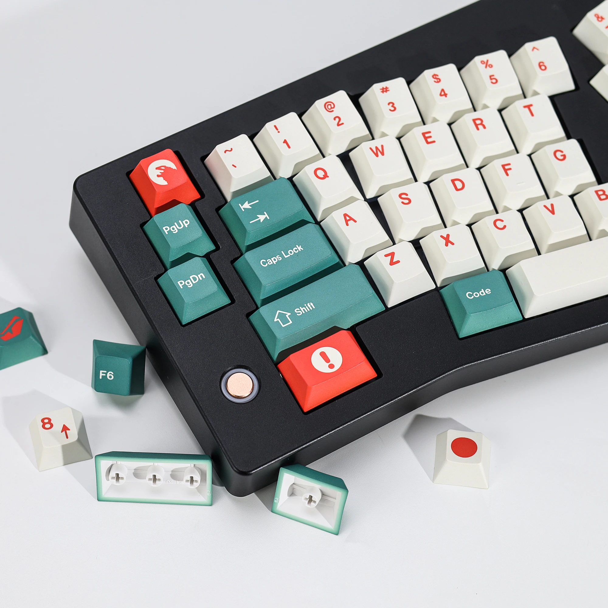 KBDiy Clone GMK Keycaps Retro GMK Kaiju Cherry Profile PBT ISO Tastenkappen für MX Magnetische Schalter 60 Gaming Mechanische Tastatur KIT – Detail 22