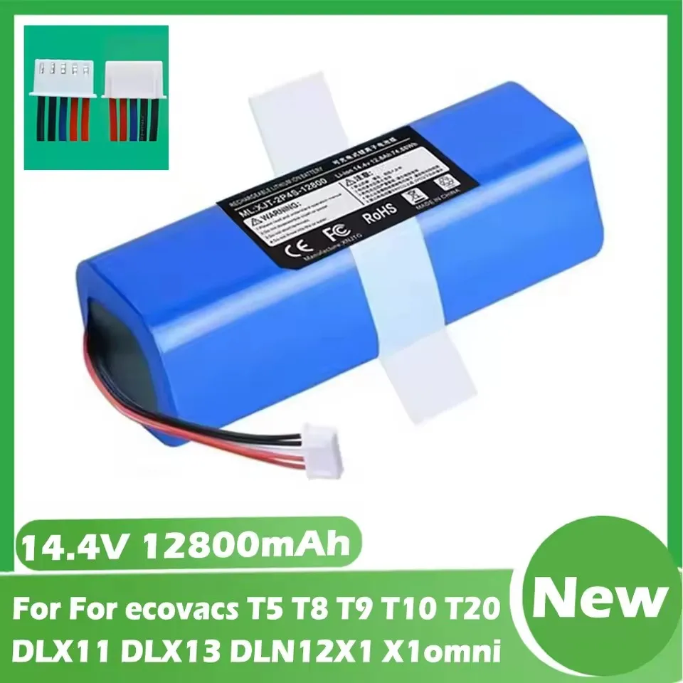 2026 NEW 14.8V 12800mAh battery For ecovacs deebot T5 T8 T9 T10 T20 DLX11 DLX13 DLN12 X1 X1omni X1turbo Sweeping Robot Battery