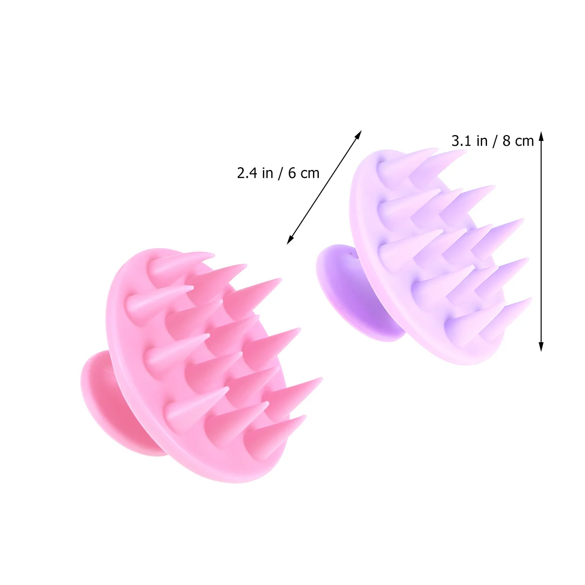 

2 шт., силиконовая щетка для шампуня для волос, кожи головы, нежный массажный скруббер, эргономичная ручка, детский безопасный инструмент для контроля перхоти, массажный инструмент