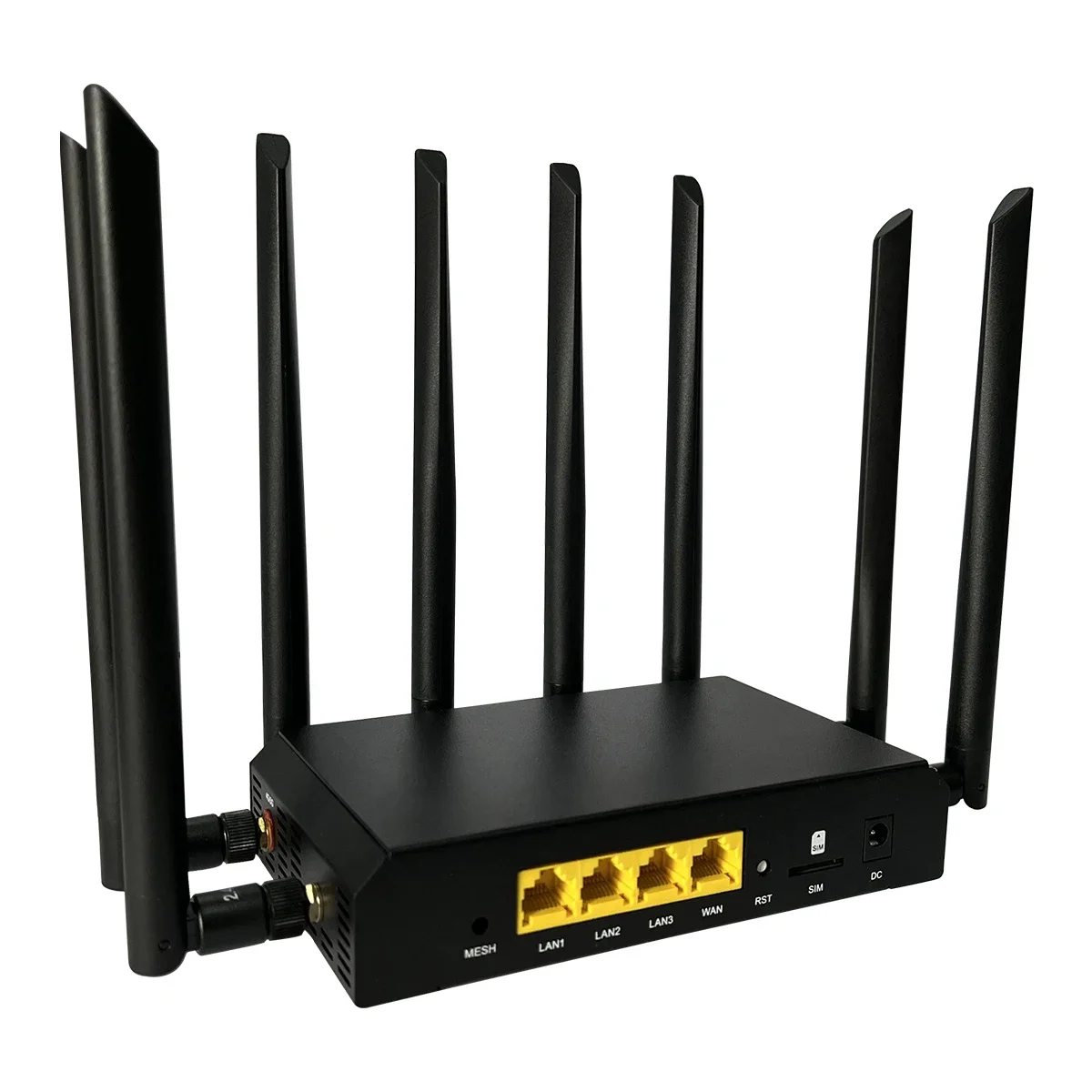 1800Mbps Router 4G 5G Openwrt Firmware Wifi6 Mesh with Sim Card Gigabit LAN 5.0GHz 8 MU-MIMO Antenna 5G Internet for 128 User