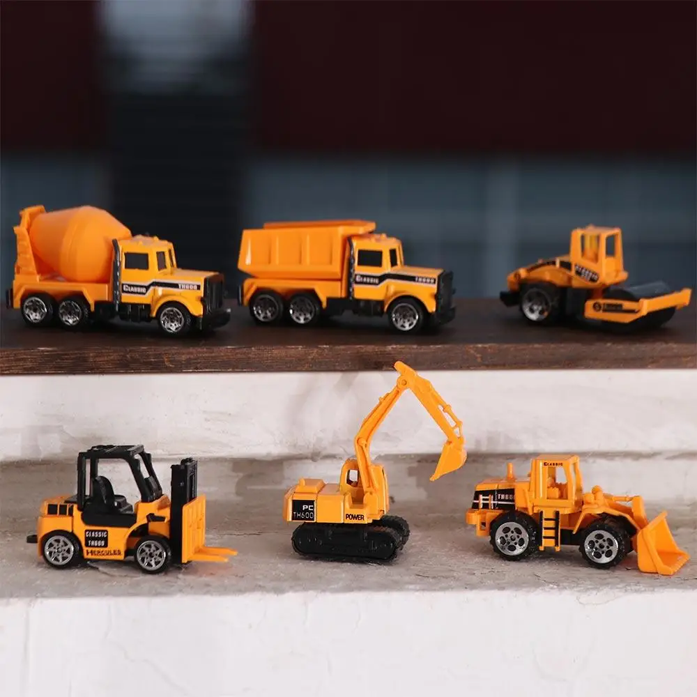 1pc Mini Dump Truck Alloy Tractor Bulldozer Models Model Car Toys Engineering Car Model Farmer Vehicle Tractor