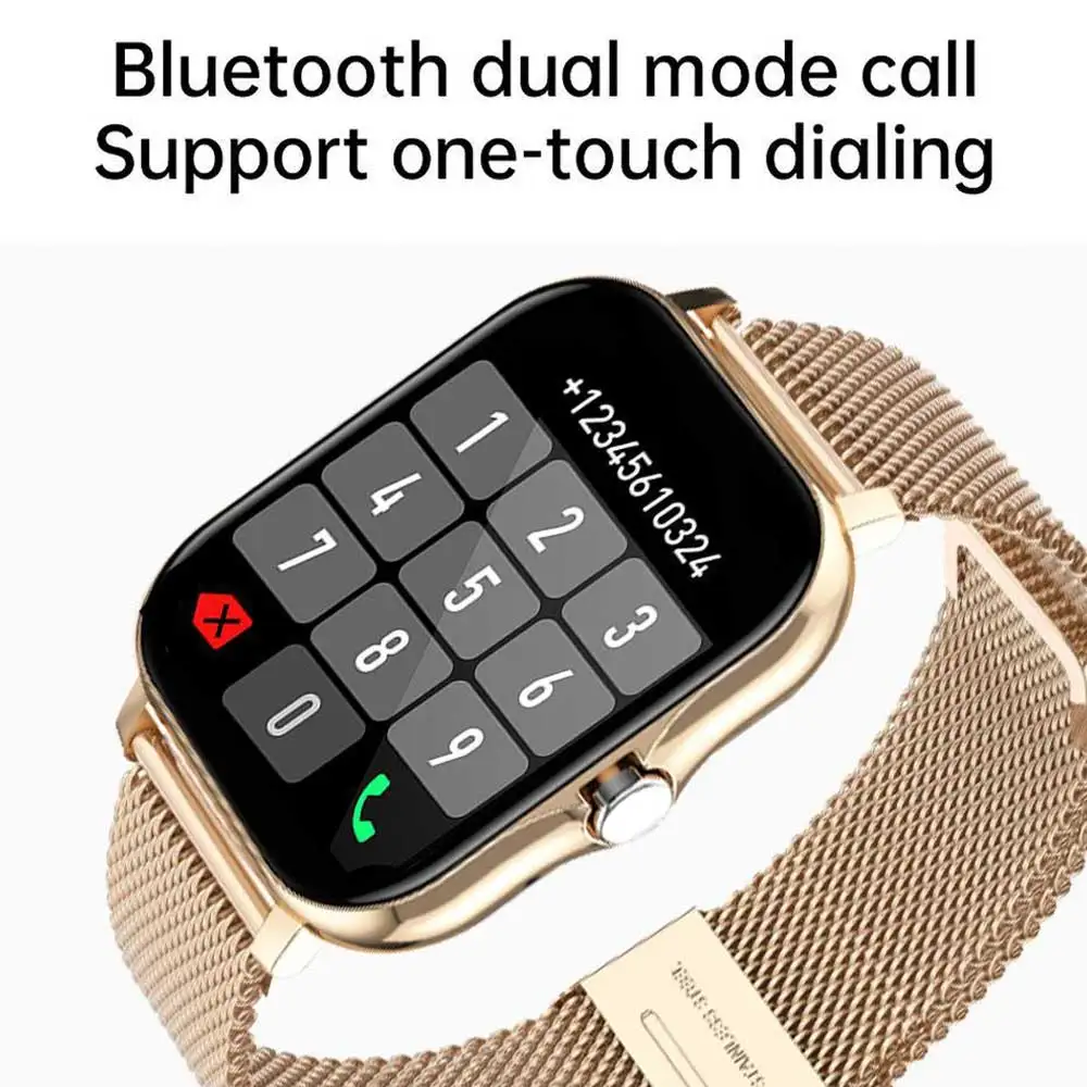 The new 2024 Bluetooth calling smart watch, 1.69-inch full-touch display fashion smart watch, compatible with Android and iOS