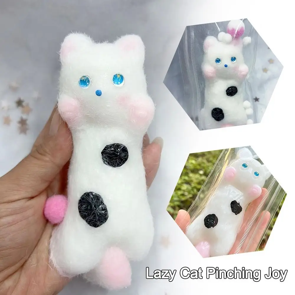 Release Lazy Cat Squishy Fidget Toy Cartoon Stress Relief Cat Stress Relief Squeeze Ball Dekompression Vent Squeeze TPR