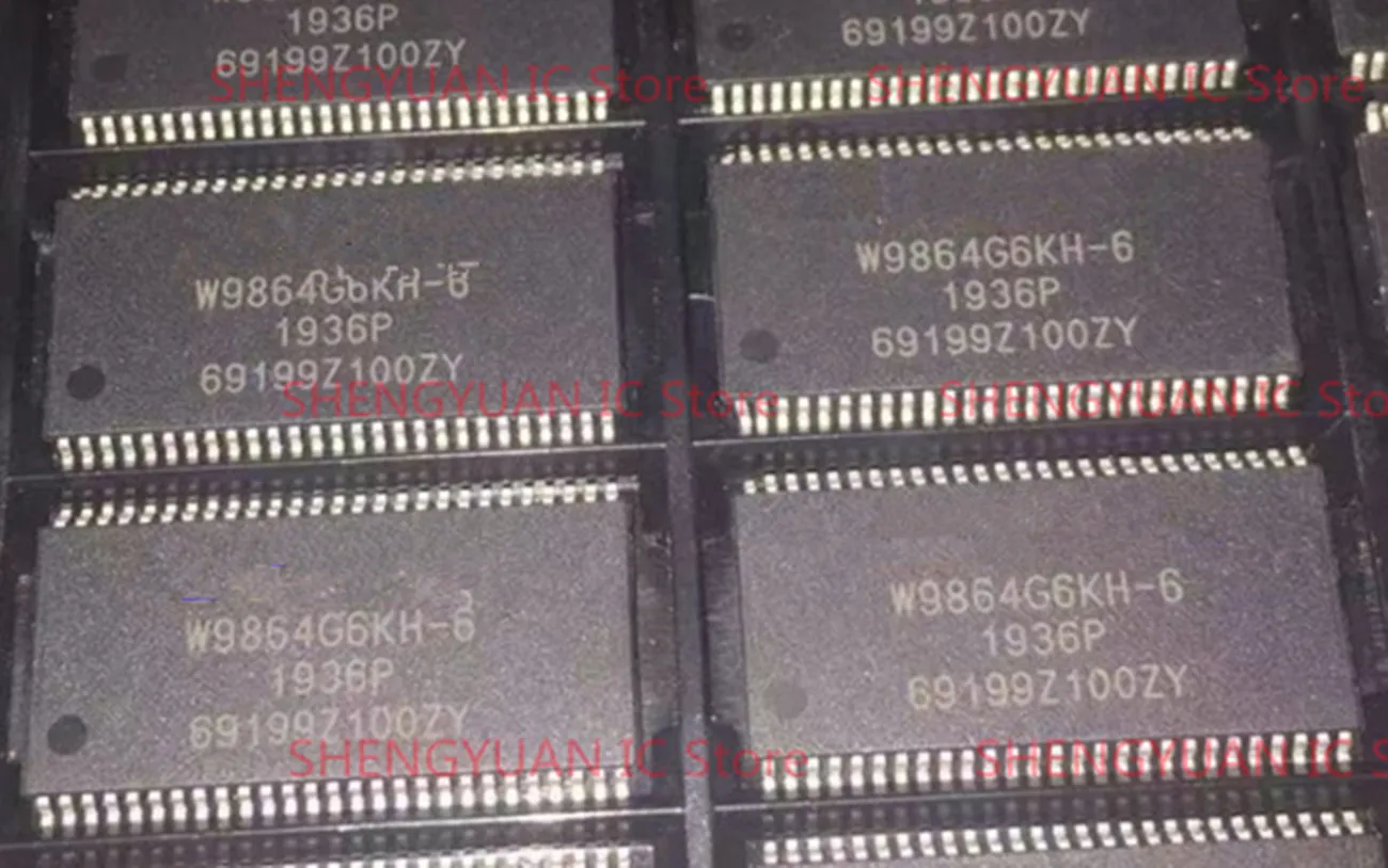 5pcs/lot W9864G6KH-6 TSOP-54 W9864G6KH-6I W9864G6KH  1M X 4 BANKS X 16 BITS SDRAM 100% new imported original 100% quality