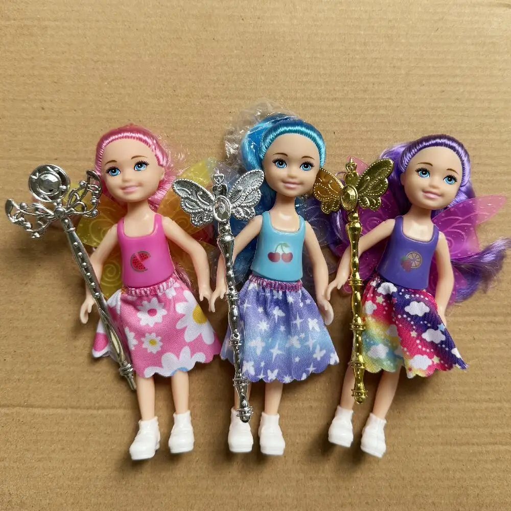 13cm Kelly Flower Fairy 5-inch Little Doll Ordinary Skin Reborn Bjd 1/12 Toys For Kids Birthday Gifts