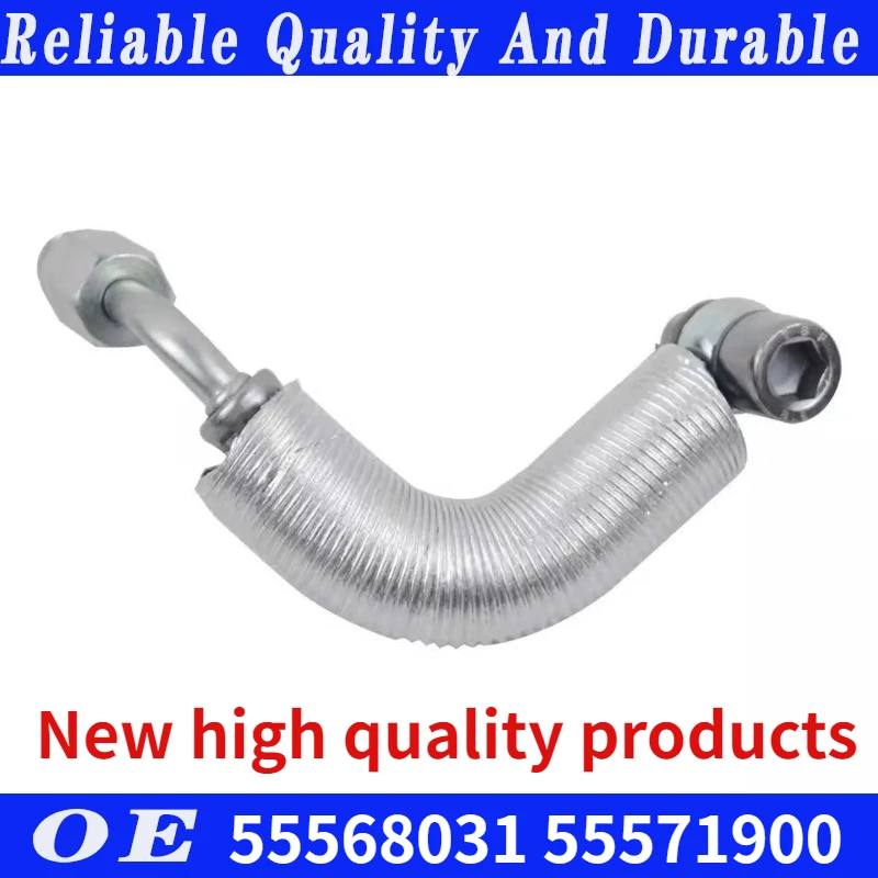 Turbocharger Cooling Feed Oil Line Pipe Coolant Return Hose Iron Water Pipe For 55568031 55571900 Coolant Supply