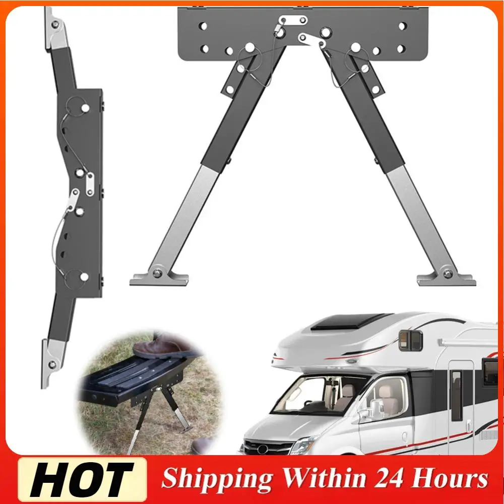 

Многофункциональный складной стабилизатор-подножка для автодомов: кронштейн-опора для легкой установки и повышенной устойчивости