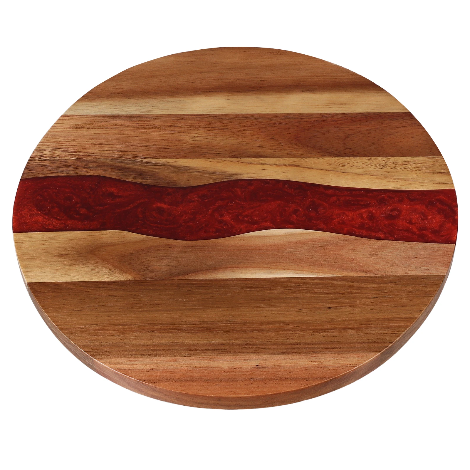 

Round Wooden Board Double-sided Kitchen Cutting Board Round Tool Fish Chicken Meat Bread Arrangement Versatile Sturdy