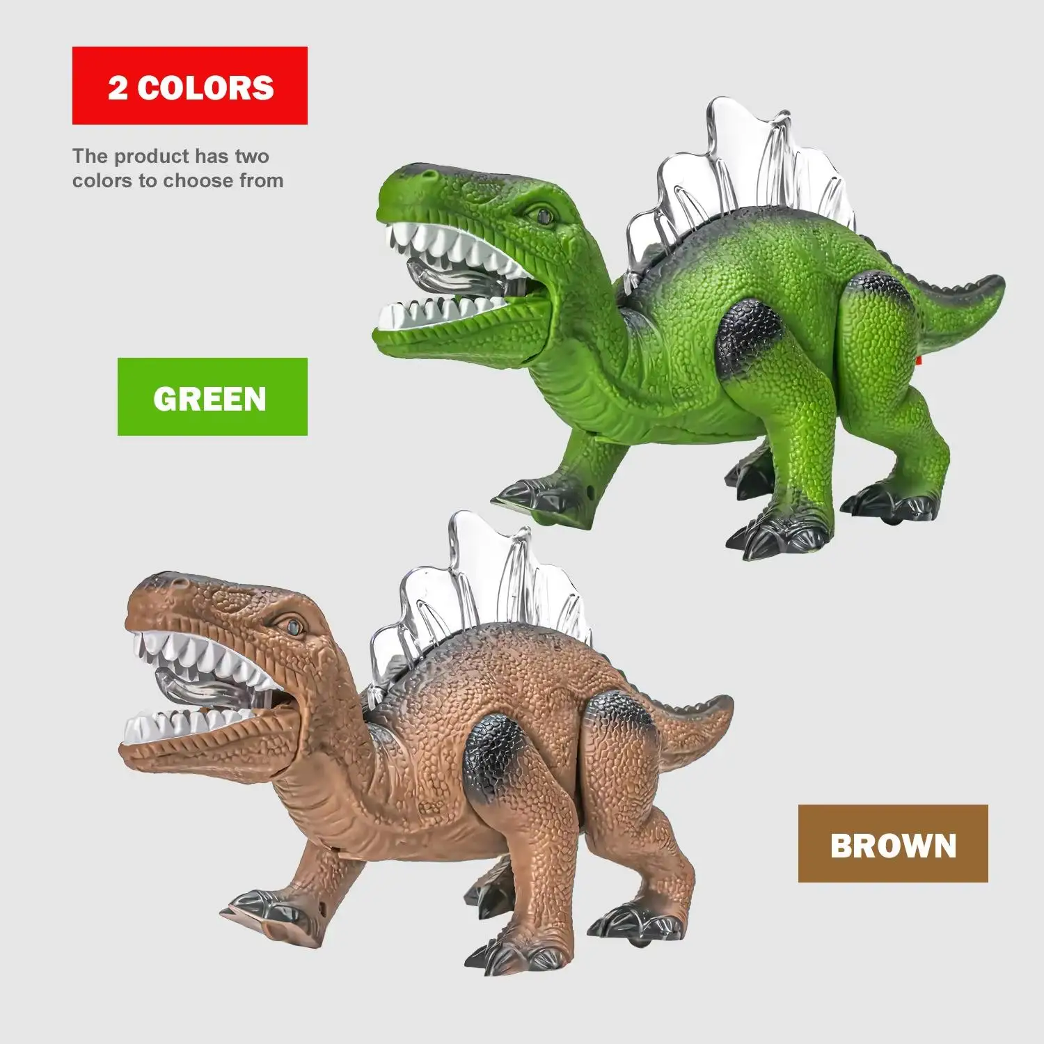 Brinquedo de Dinossauro Elétrico, Dinossauro Realista com Som de Rugido, Movimento de Caminhada e Luzes LED, Brinquedo Educativo e Divertido para Crianças
