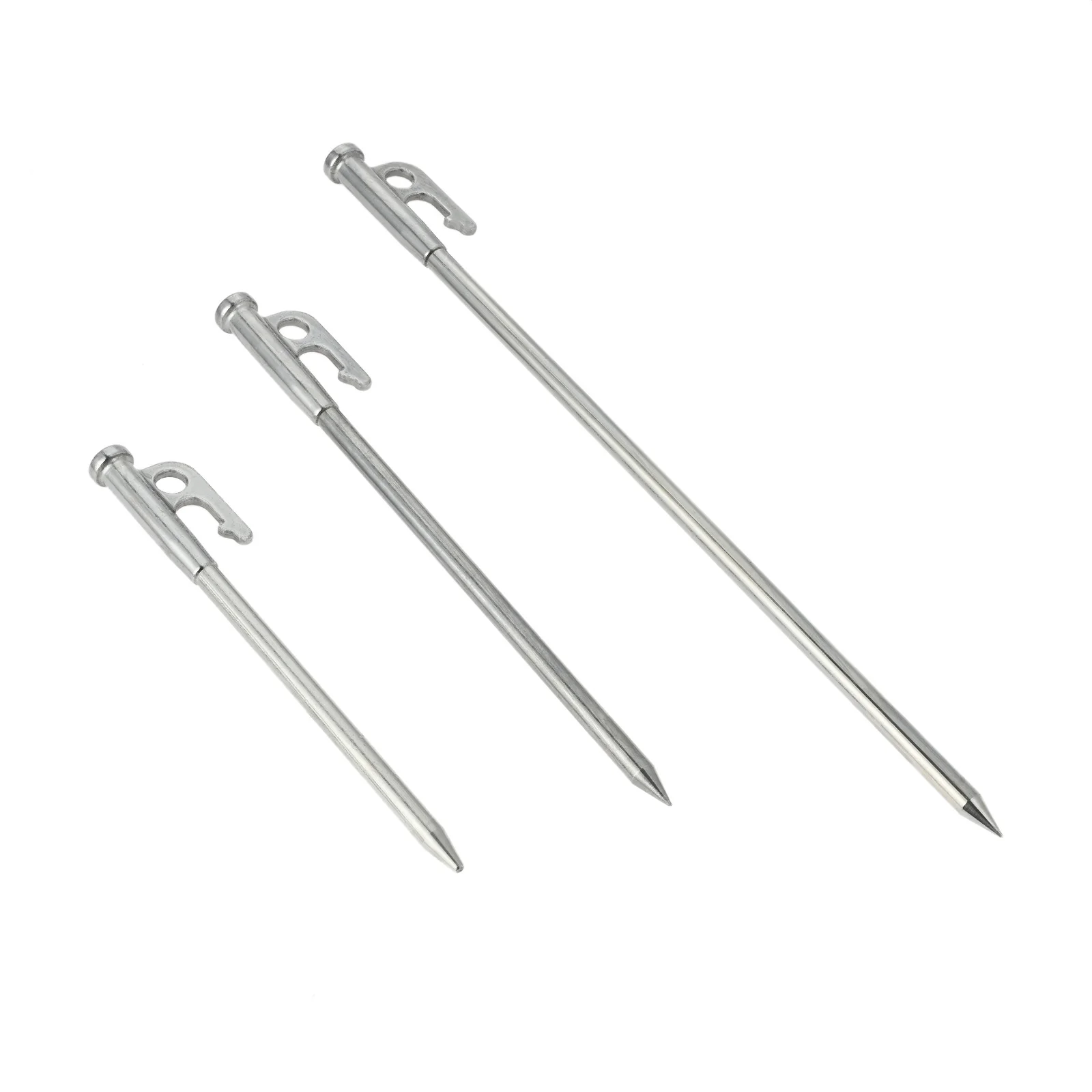 1 Pc Stainless Steel Ground Nail Tent Stakes Canopy Awning Pegs Outdoor Camping Accessories 3 Sizes 200/250/350mm